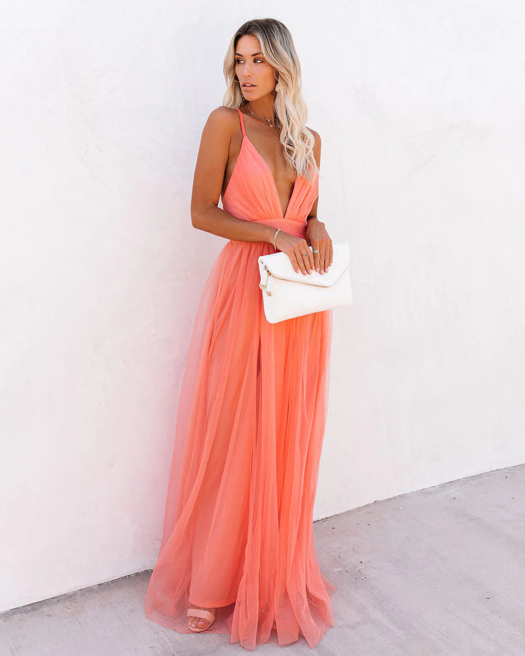 The Isla Sunset Mesh Maxi