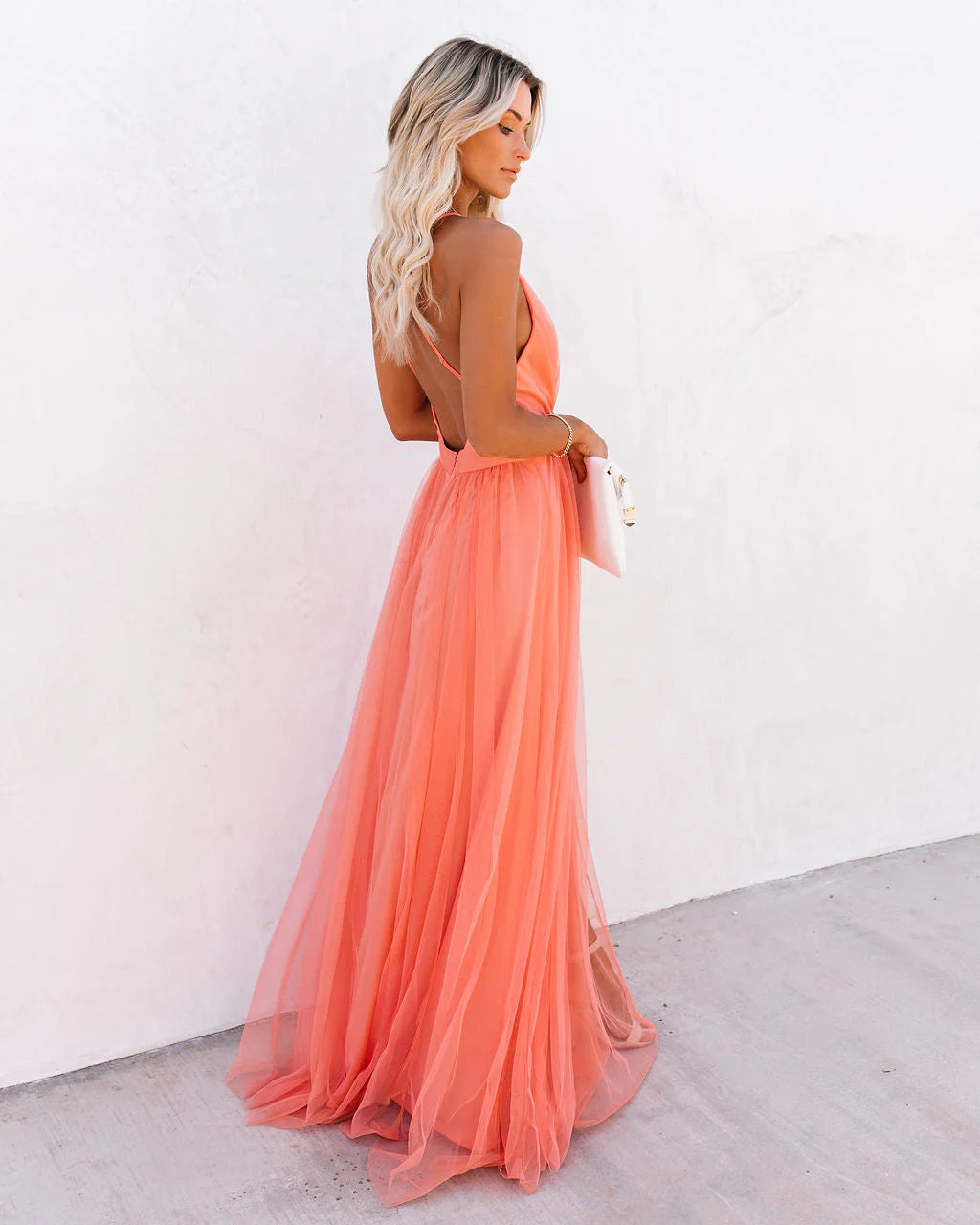 The Isla Sunset Mesh Maxi