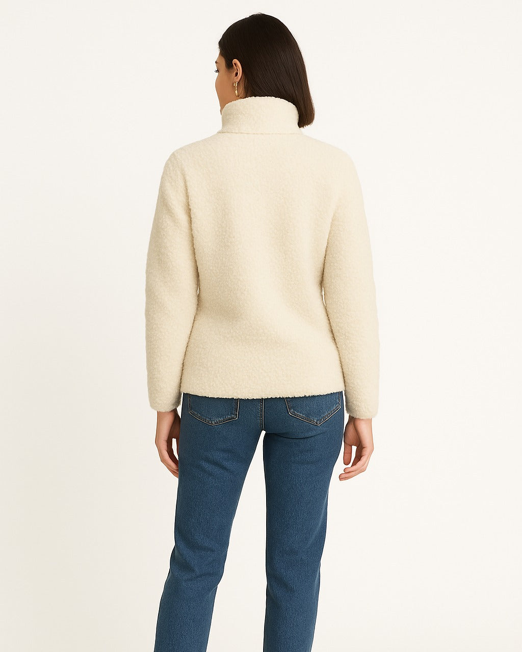 Miri Fleece Turtleneck Pullover
